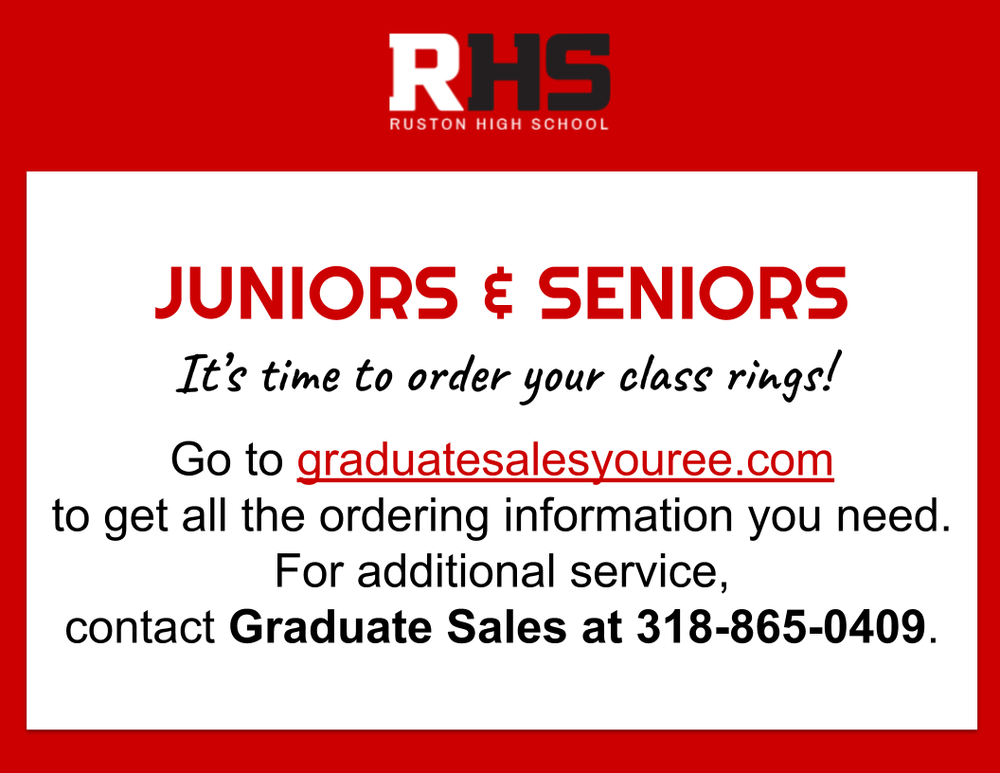 Junior/Senior Ring Orders
