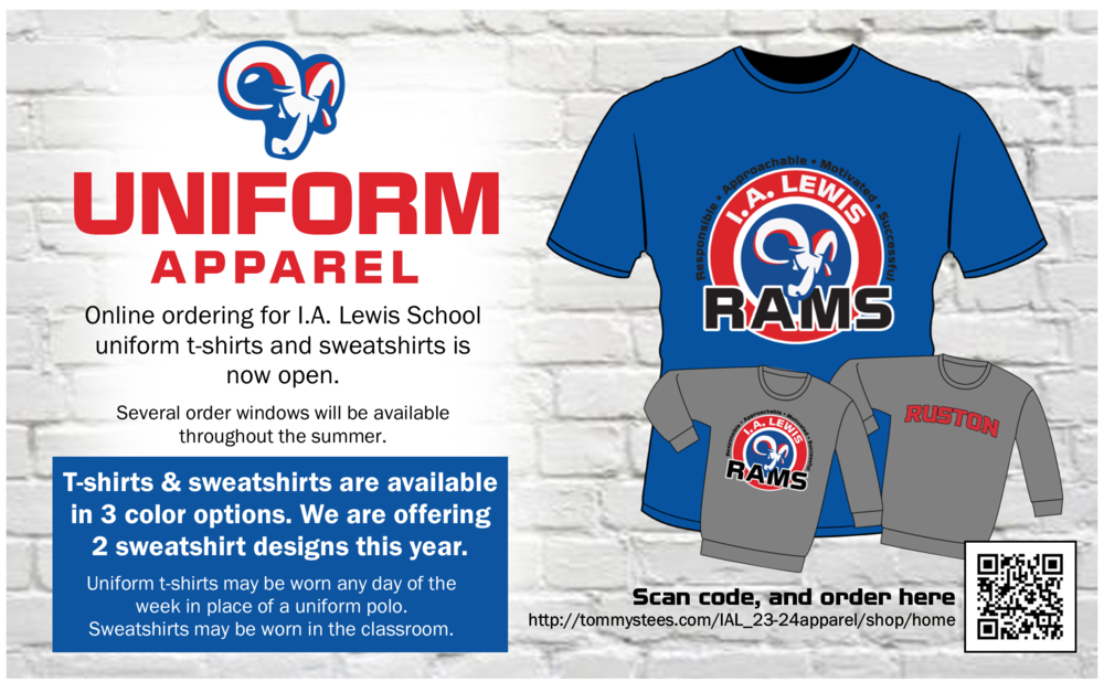 I.A. Lewis  Uniform Apparel Pre-Orders