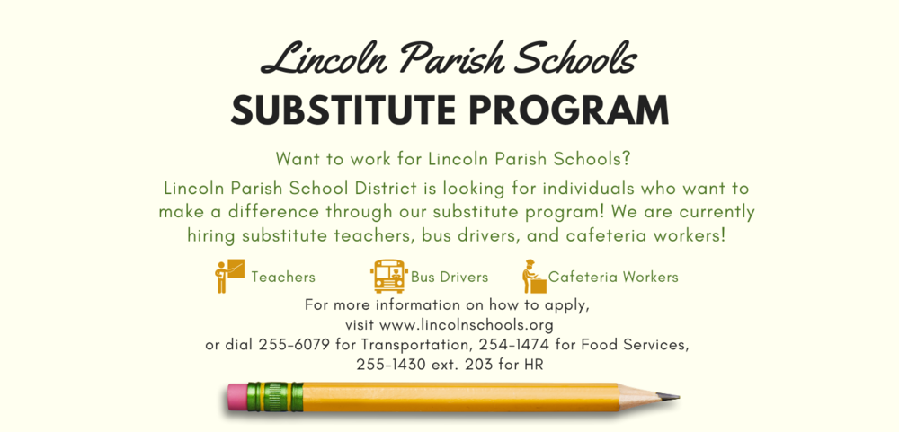 Lincoln Parish Substitutes Program