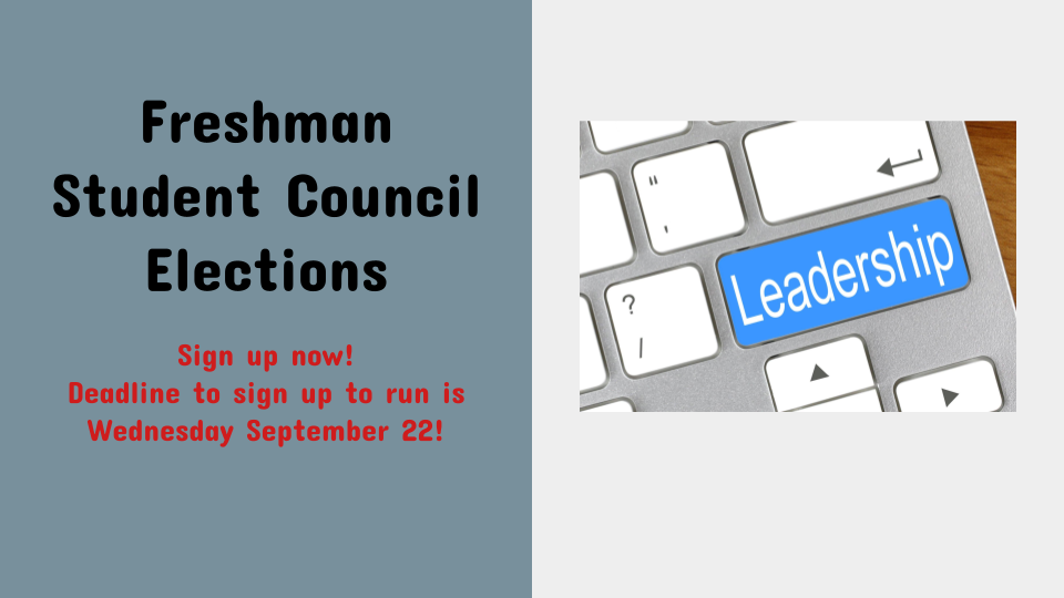 Freshman Student Council Elections