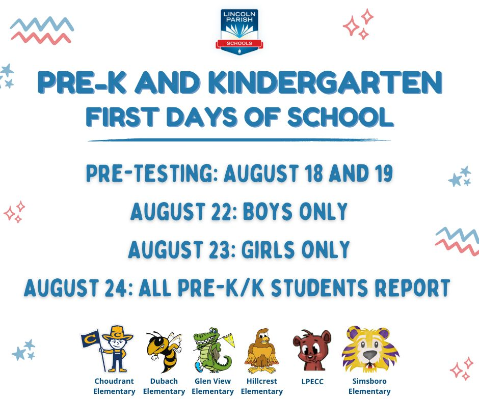 Kindergarten Back to School Info.