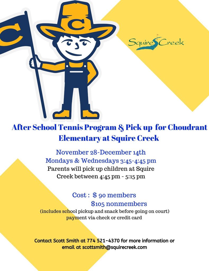 Announcements Choudrant Elementary School