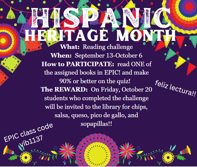 Hispanic Heritage Month Reading Challenge